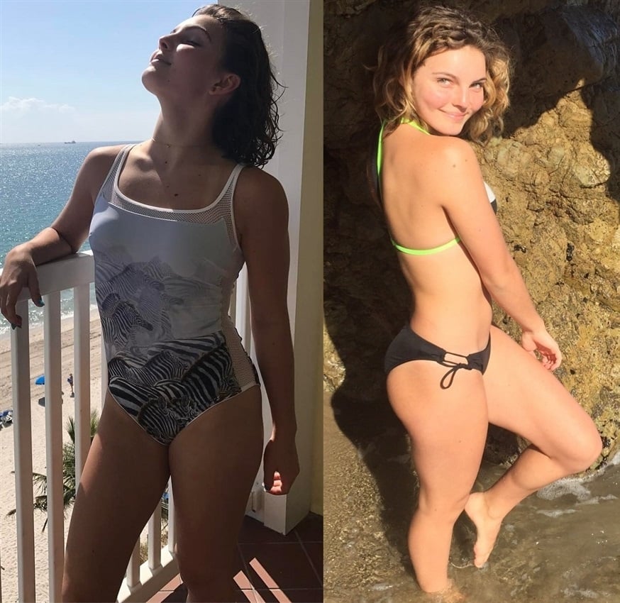 Selfies and moments on the beach by Camren Bicondova