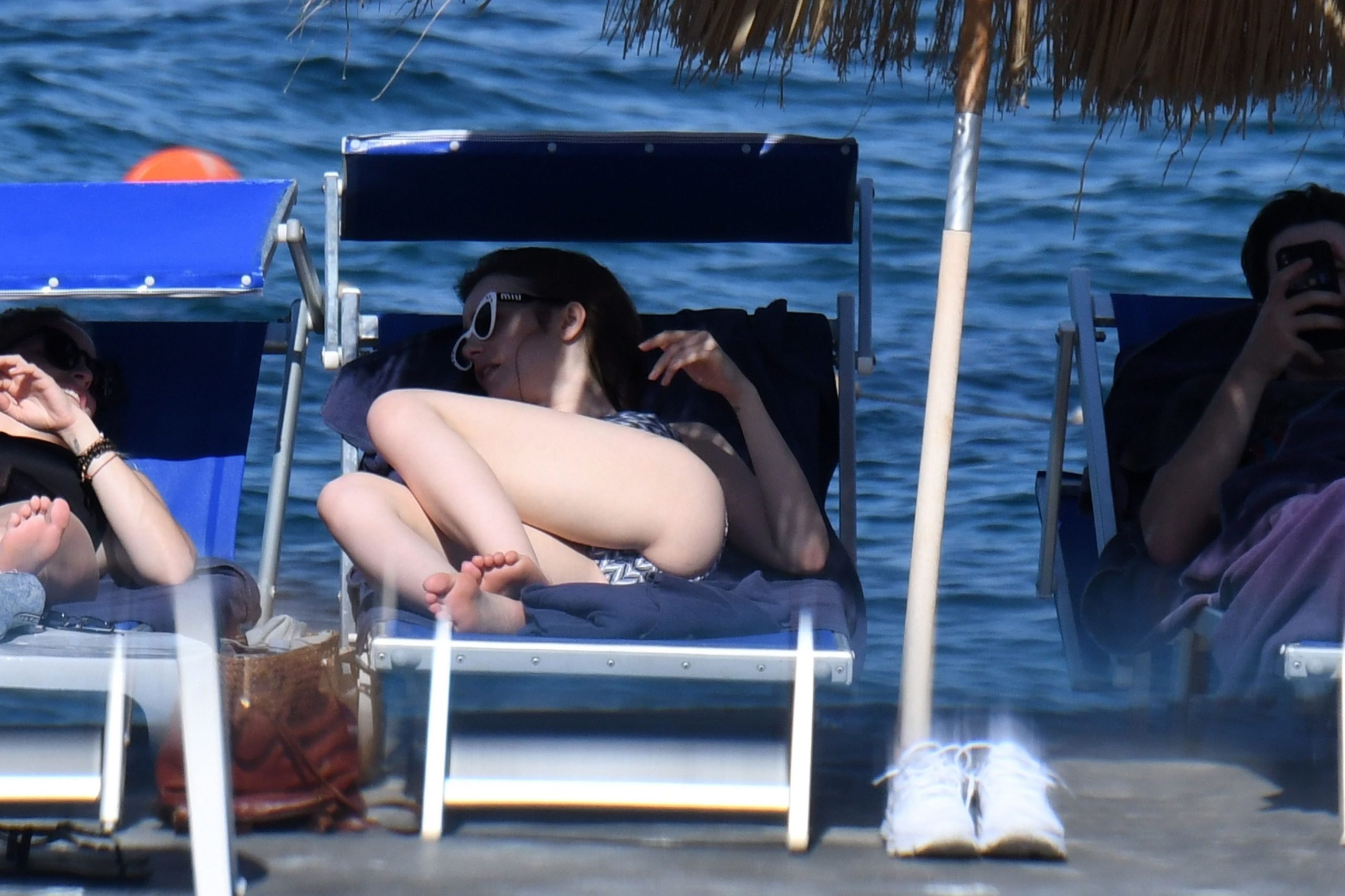 Lily Collins Shower vacation bikini pics 1 scaled